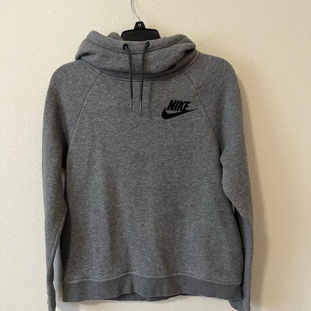 Nike Gray Cowl Neck Women Hoodie Size  S